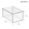mDesign Plastic Stackable Bathroom Storage Organizer with Drawer